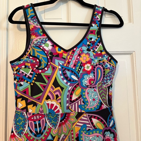 Johnny Was Bee Active Scoop Back Fit and Flare Tennis Dress Shorts - Small - Picture 4 of 7